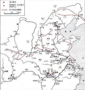 ​元末诸侯割据形势图（元末诸侯割据的局面演变特征）