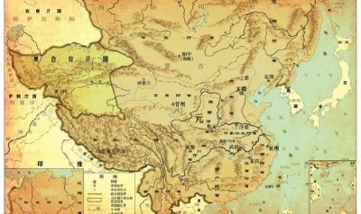 ​元朝地图比中国地图大多少（元朝时期的中国国土面积）