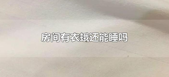 房间有衣蛾还能睡吗