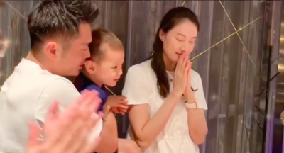 ​谢杏芳晒视频庆祝38岁生日，林丹抱3岁儿子一同庆祝，画面超温馨
