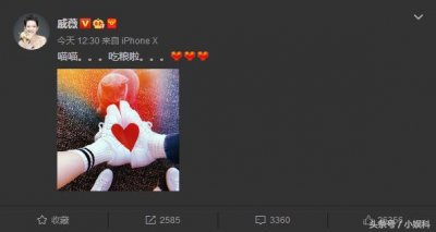 ​戚薇微博晒与李承铉情侣鞋 网友：单身狗只能自己穿