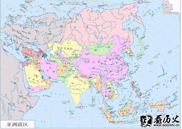 万国汇：现代亚洲一共有几个国家？分别是哪些