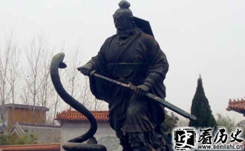 刘邦石像
