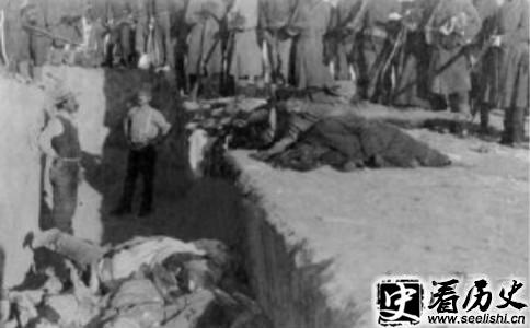 伤膝河大屠杀旧照