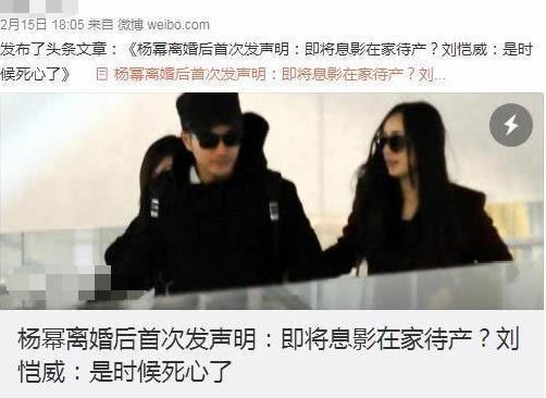 杨幂要息影安胎，与刘恺威两年前就分手？孩子爸爸是他？