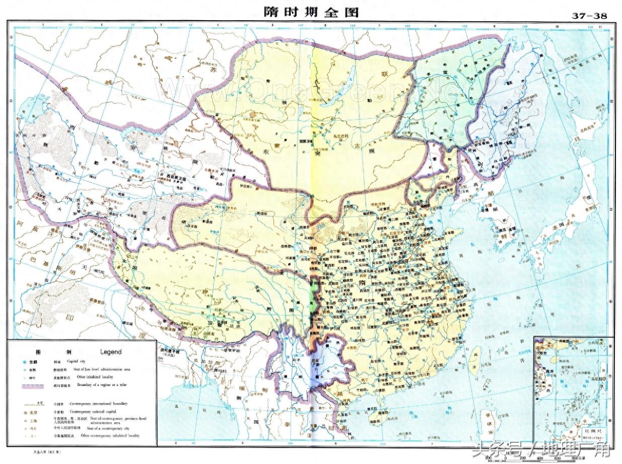 中国各朝代历史地图（各图附详细介绍）