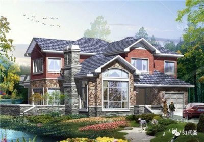 ​精选：4套二层复式独栋别墅农村自建房设计图