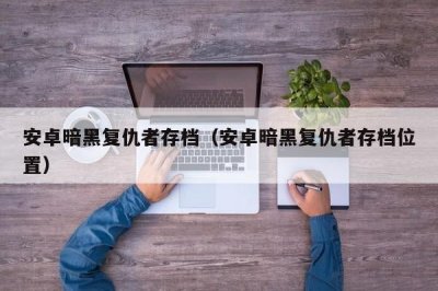 ​安卓暗黑复仇者存档（安卓暗黑复仇者存档位置）