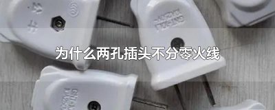 ​为什么两孔插头不分零火线
