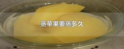 ​蒸苹果要蒸多久
