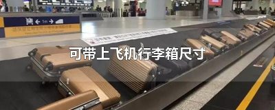 ​可带上飞机行李箱尺寸