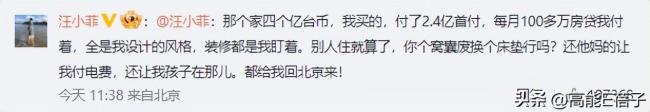 汪小菲败诉后又晒账单 一直整活从未歇息 
