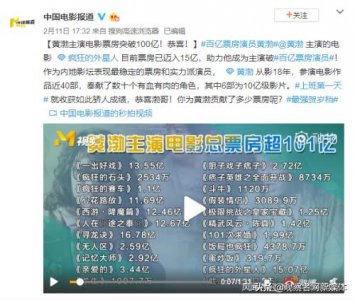 ​黄渤一出好戏最终票房（票房首破100亿到底是黄渤还是吴京）