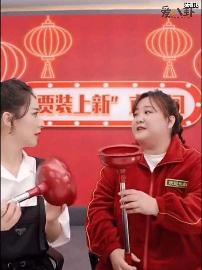 贾玲在薇娅直播间带货皮搋子