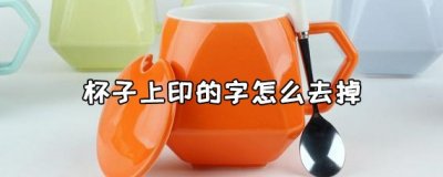 ​去掉杯子上印字的方法有哪些